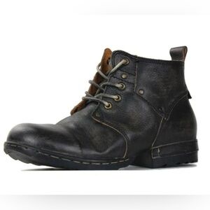 OSSTONE Men’s Leather Ankle Boots
